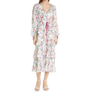 Ted Baker Millii Tiered Floral Midi
